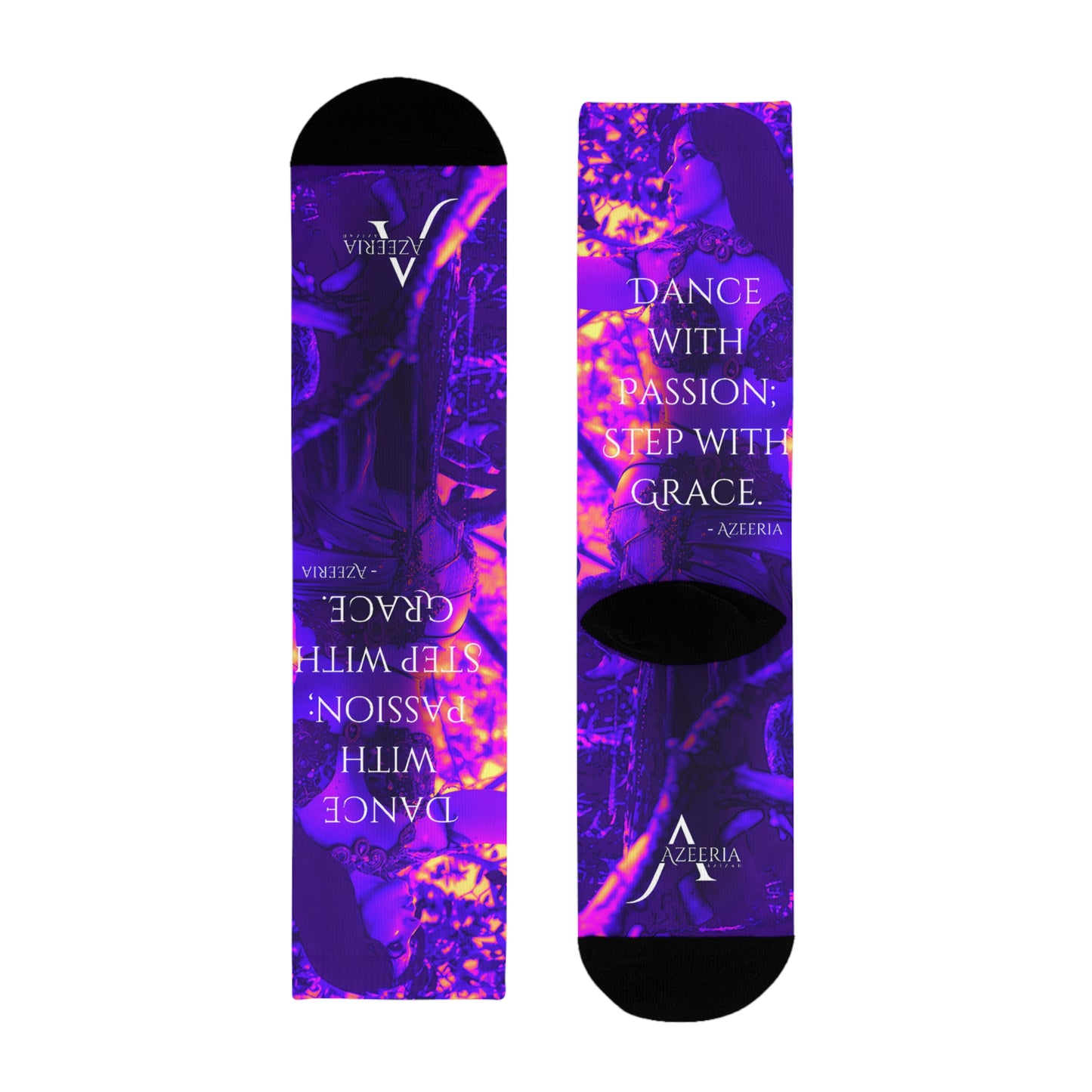 "Step with Passion" Sublimation Crew Socks