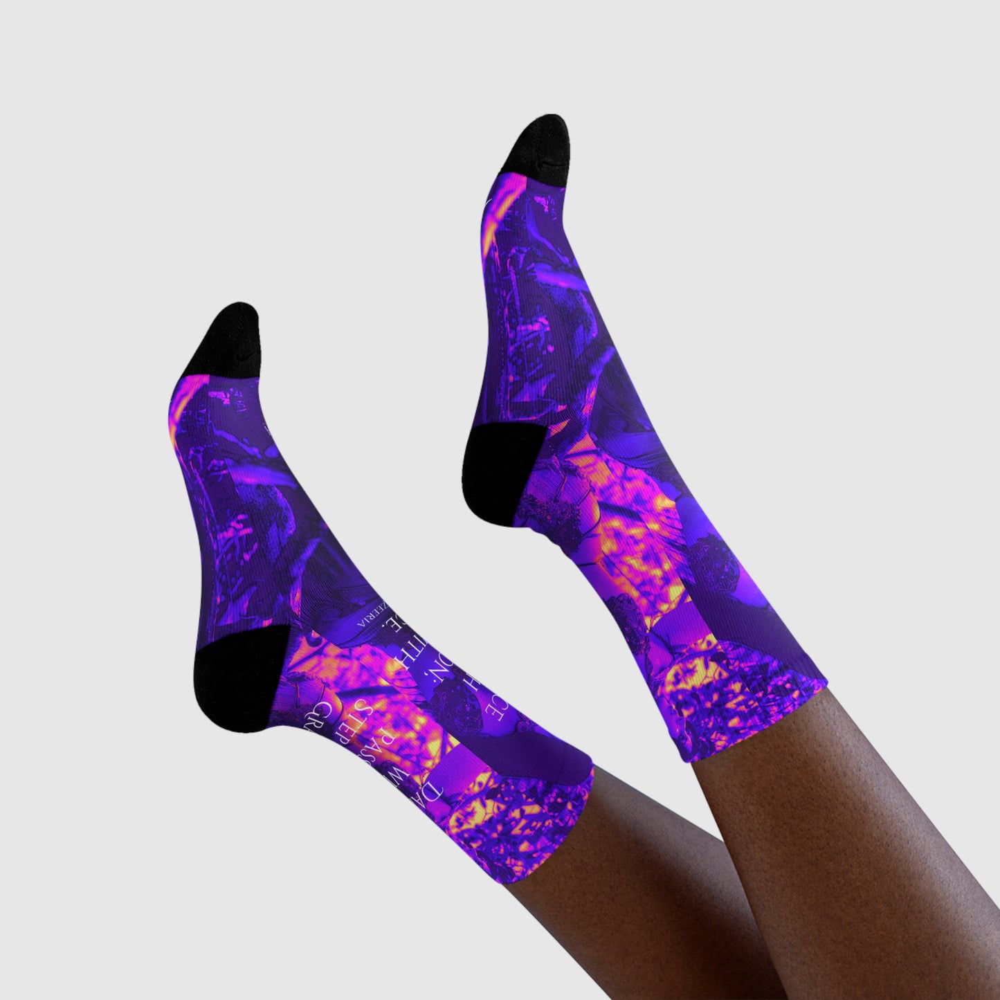 "Step with Passion" Sublimation Crew Socks