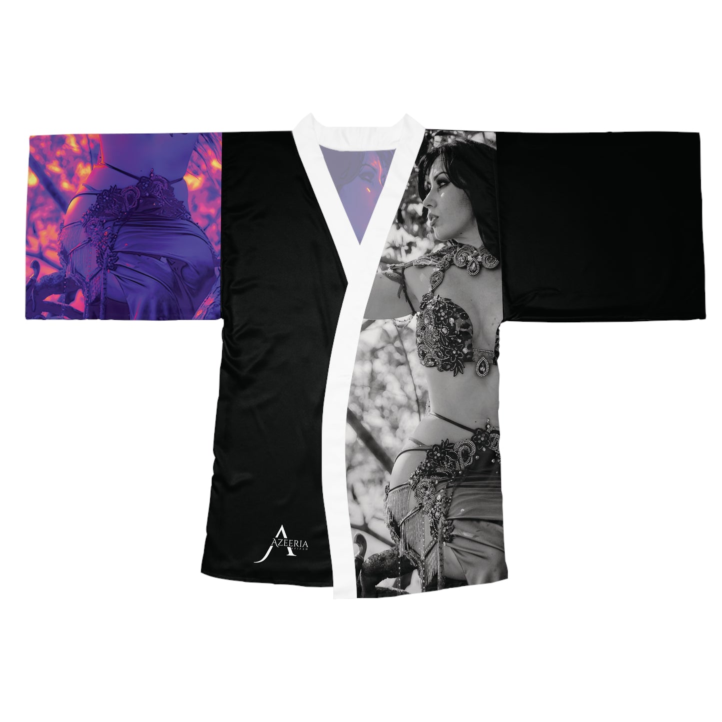 "Elegance" Long Sleeve Kimono Robe
