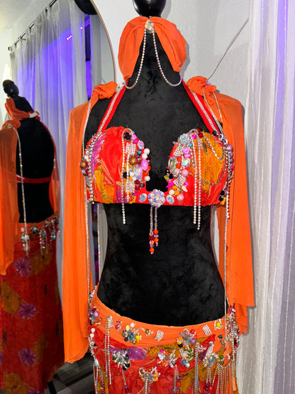 Orange Blossom Bellydance Costume