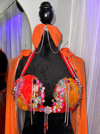 Orange Blossom Bellydance Costume